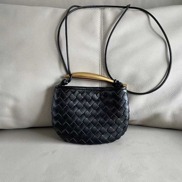 

woven spring designer 2023 sardine new bag handbag cowhide women's handle one shoulder crossbody mxzm