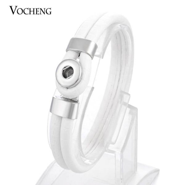

vocheng small noosa interchangeable pu leather 12mm ginger snap jewelry charm bracelet trend jewelry vb0211228856, Golden;silver