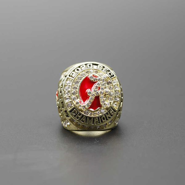 

2020 ncaa university of alabama championship ring sec, Golden;silver