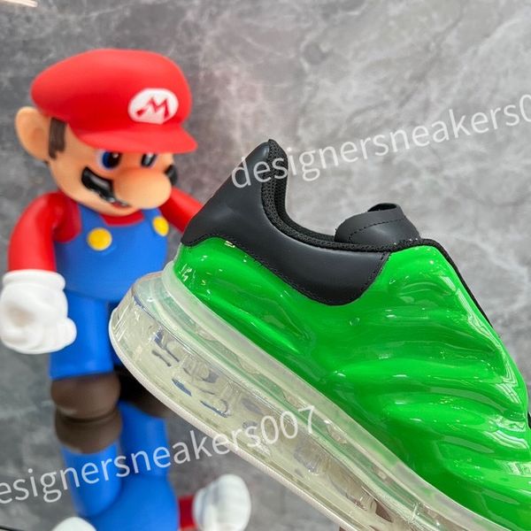 

new fashion sneakers white shoes leather thick soled elevated men's and women's shoes versatile classic casual couple board shoes, Black