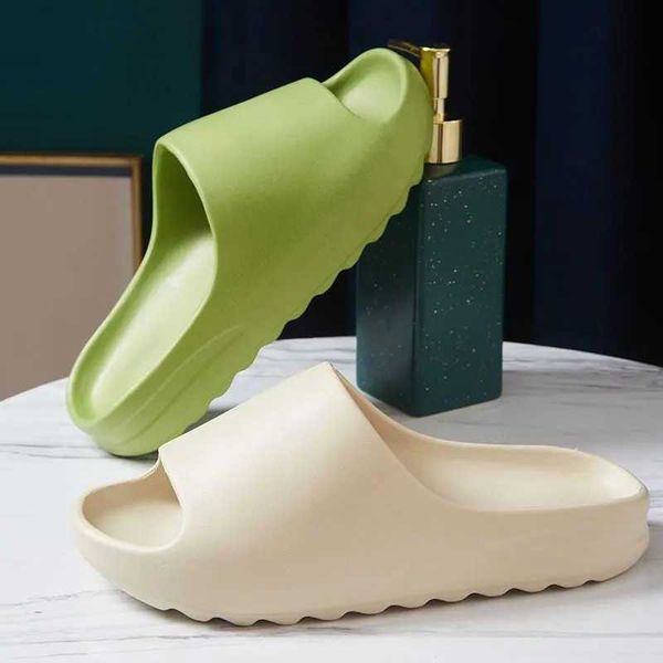 

sandals summer slippers men women indoor eva high soft bottom trend slides light beach shoes home big size 46 230417, Black