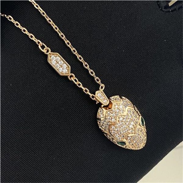 

fashion luxury necklaces designer jewelry titanium steel snake's head pendant necklace for men hip hop clavicle chains, Silver
