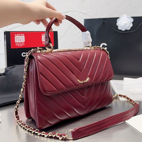 

v-shaped pattern vintage trendy women designer flap bag with handle lambskin leather carved gold metal hardware sequined medium cross body s