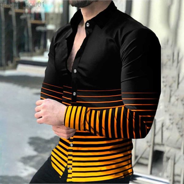 

men's casual shirts men button down long sleeve gold print shirt slim fit muscle t dress shirts clothing club cardigan blouses l230721, White;black
