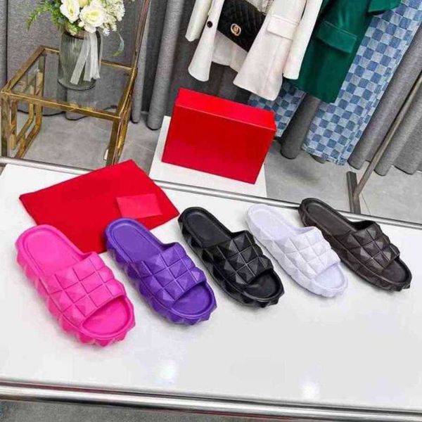 

studded valentinolies summer stud turtle men rubber slippers roman slippers slippers designer ladies jelly rubbers new fashi jui 8k7s y987, Black