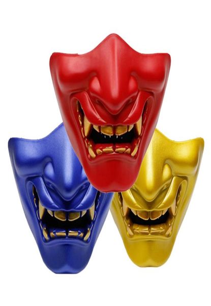 

tactical ar 15 accessories airsoft prajna mask half face action wisdom mask shooting cs game camouflage samurai mask for hunting4901305