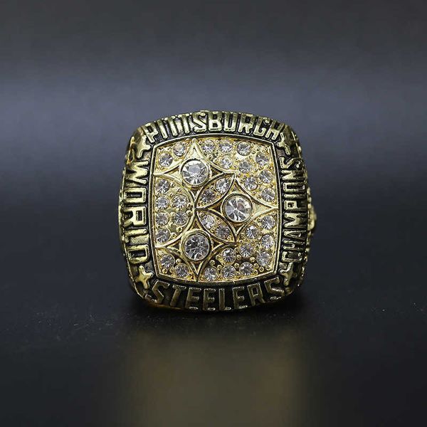 

1978 pittsburgh steelman super bowl champion ring steel film ring, Silver