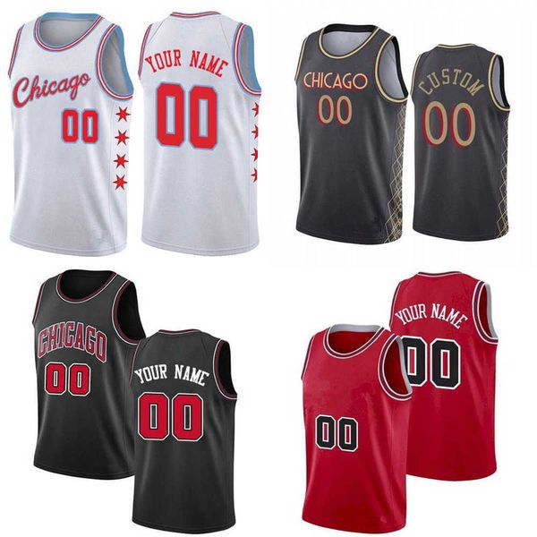 

2023 75th custom mens womens chicago''bulls''jersey 11 demar derozan 9 nikola vucevic zach 8 lavine alex 6 caruso basket, Black;red