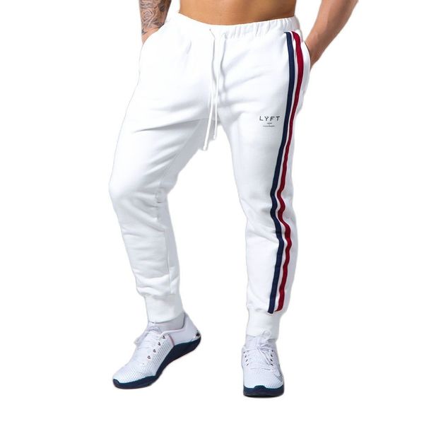 

men's pants autumn joggers sweatpants men casual pants gym fitness cotton sportswear trousers bottoms male bodybuilding training trackp, Black