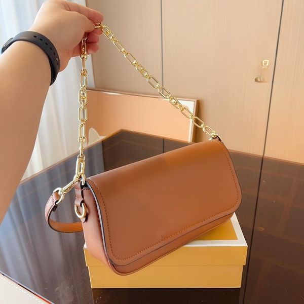 

2023 new bag single shoulder bag cross body chain leather women's bag