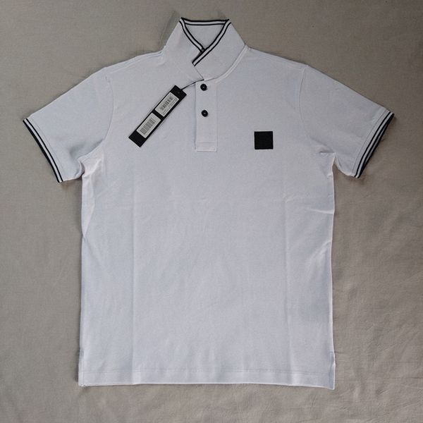 

men's polos summer men's polo shirt british style business casual tshirt embroidery lapel short sleeve polo 2023 230720, White;black