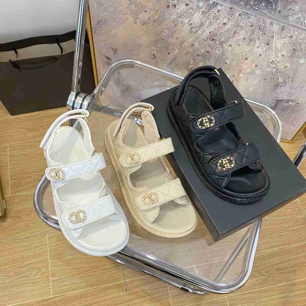 

designer sandals designer women sandals man womens slides crystal calf leather casual shoes quilted platform summer comfortable beach casual, Black