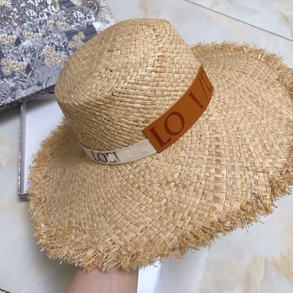 

2023 fashion straw hat designer mens womens bucket hat fitted hats sun protection summer travel beach sunhat luxury letter large eaves caps, Blue;gray