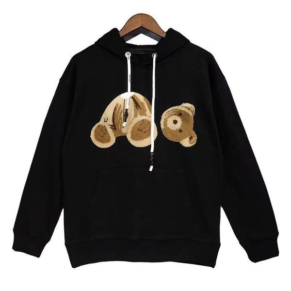 

Kids hoodies kid sweater baby designer hooded clothers Long sleeved Streetwear brand Bear pattern clothing fasion design Spring autumn winter red black, Black 2