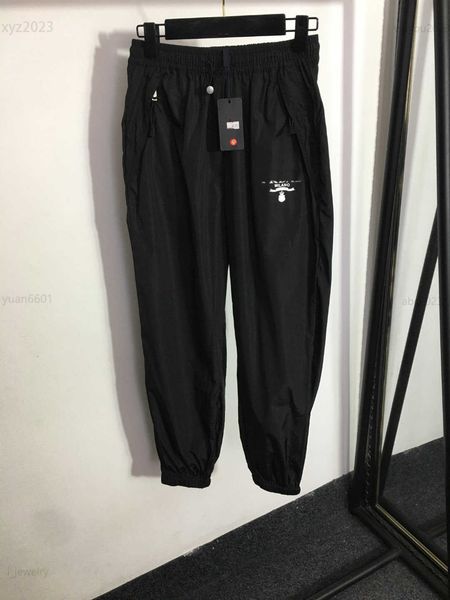 

designer clothes women pants girl letter printed elastic waist leggings size s-l zipper pocket decoration lady trousers july19, Black;white