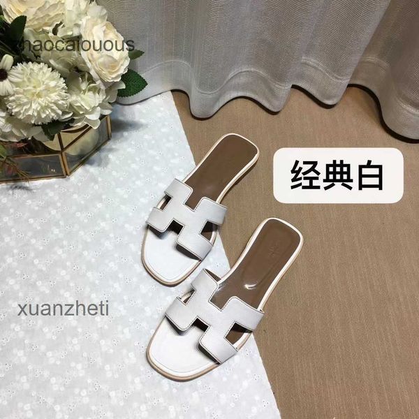 

women's summer her slippers shoes designer bear 2023 sandal higsetting oran slipper beacleather leisure fashion wear rhinestone flat bo