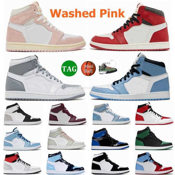 

designer lost and found jumpman 1 1s basketball shoes black white lucky green chicago stealth unc toe court purple twsit sneakers sports men