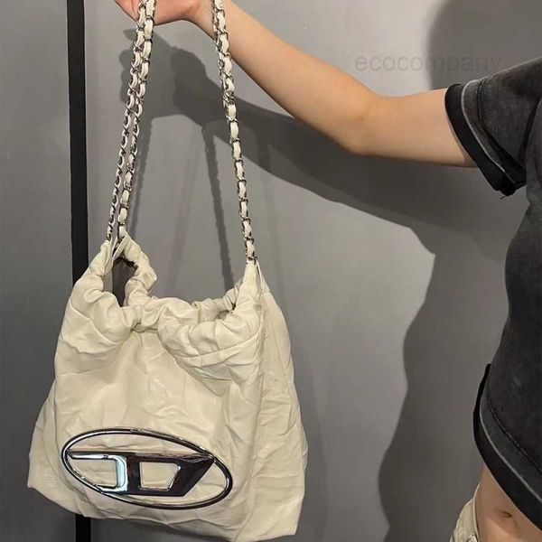 

women's d bag bin designer large capacity diesels versatile big tote crossbody chain armpit silver 5inw
