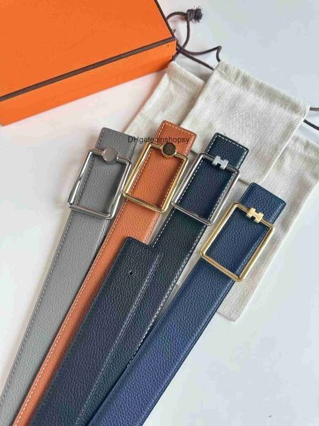 

brand belts for woman fashion leather belts men's designer business casual belt for men casual double h belts buckle men's cowhide, Silver