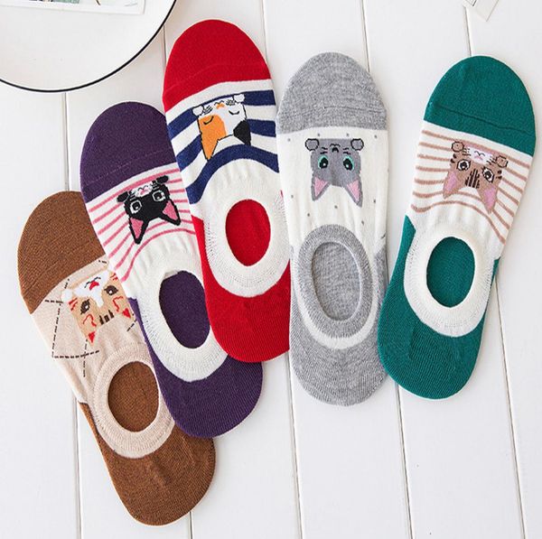 

women cute cat with stripe prints no show socks funny cat non slip low cut liner novelty cartoon casual athletic ankle socks 10 pa4686730, Black;white