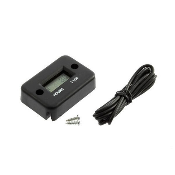 

waterproof digital engine tach tachometer hour meter inductive for motorcycle car motor stroke with wire drop timerszz