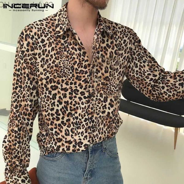 

men's sweaters 2023 new society men's long sleeve leopard print men's polo camisas hombre casual shirt s-5xl z230721, White;black