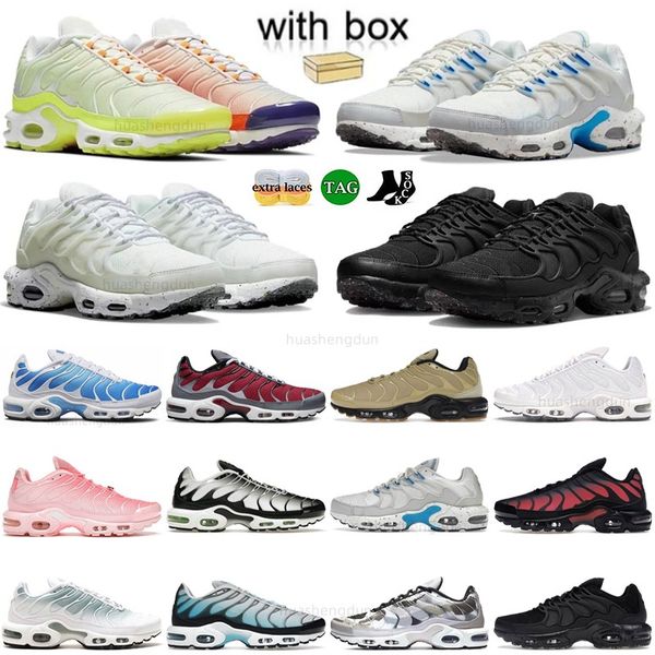 

tn plus tns men utility terrascape black white red volt glow hyper pastel blue oreo women breathable mens trainer