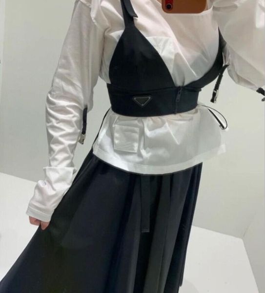 

fashion luxury women tank summer designers triangle decorative brand clothings bikinis camisole bra vest, Black;white