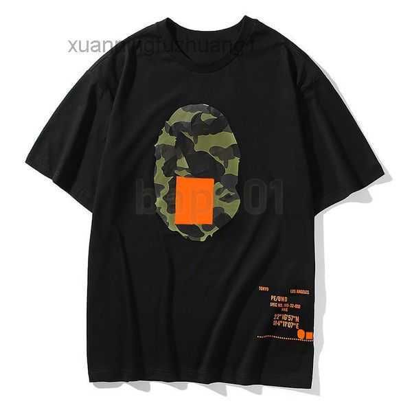 

bapess shirt designer shirt mens womens pattern print short sleeve fashion cotton polos clothes m-2xl 1zbp, White;black