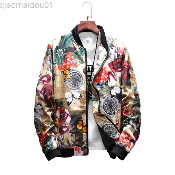 

men's jackets 2022 new print casual jacket 6 style fashion spring mens japanese streetwear designer clothes plus asian size m-xxxl 4xl, Black;brown