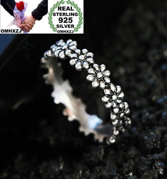 

omhxzj whole european band rings fashion woman girl party wedding gift silver black flower taiyin ring rr3413366948