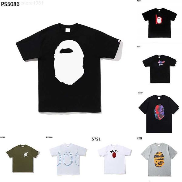 

designer mens t shirts tees side double sided camouflage shark t shirts clothes graphic colorful cashew lightning luminous cotton shirts be0, White;black