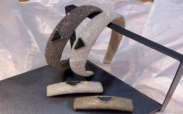 

european and american rhinestone letter headband fashion modern unique personality bangs bb clip suit headwear female 905715, Silver
