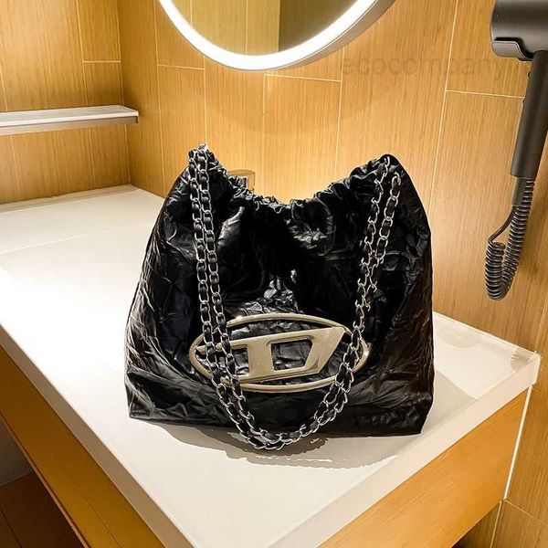 

designer diesels d bag folded bin women's large capacity commuting versatile big tote crossbody chain underarm 6a0o