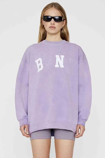 

23ss ab hoodie womens fashion classic cotton sweatshirt new letter print bing hooded pullover washed loose bing hoodies 10 mb56, Black