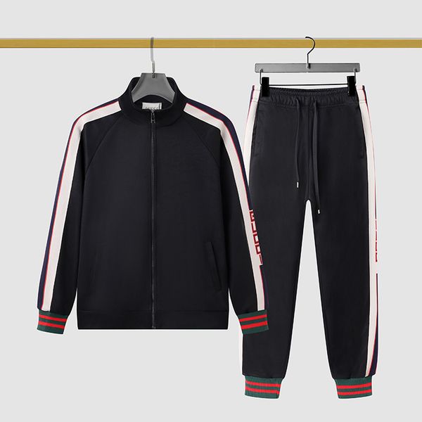 

2023 designer mens tracksuit men sweatsuits long sleeve classic fashion pocket running casual man clothes outfits pants jacket two, Gray
