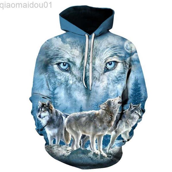 

men's hoodies sweatshirts 2021 new hoodies for men and women 3d printing ferocious wolf head sweatshirt kids fashion hip hop casual coa, Black