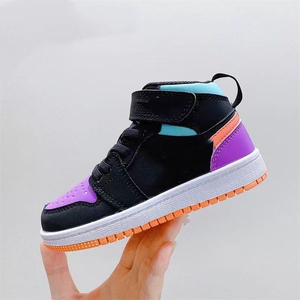 

kid boy shoe black basketball sneakers designer baby boys summer sneaker toddler girls athletic walking shoes wholesale eu 26-35, Black;red