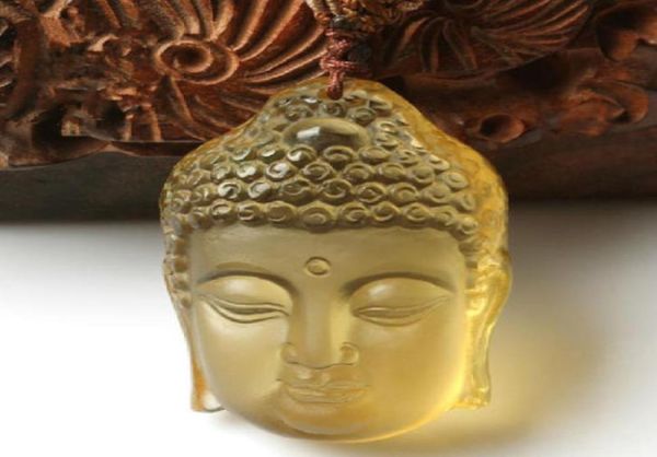 

natural citrine hand carved citrine buddha guanyin charm zen pendant2950603, Silver