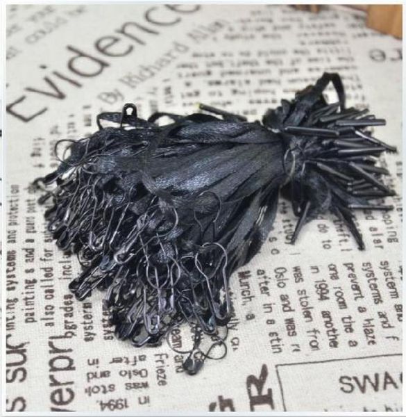 

500 pcs hang tag silk string snag lock pear shape safety pin loop good for hang tags5541477, Silver