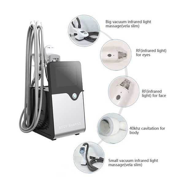 

multifunctional vela 5 in 1 vacuum roller rf infrared cavitation slimming massager 40k cellulite removal anti-wrinkle body shape contouring
