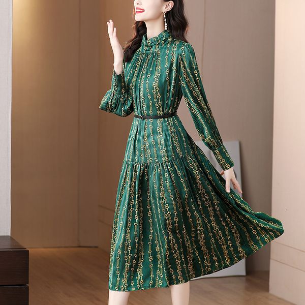 

basic casual dresses summer temperament dress green color loose dress women vintage 5xl size floral elegant boho vintage loose dresses 23072, Black;gray