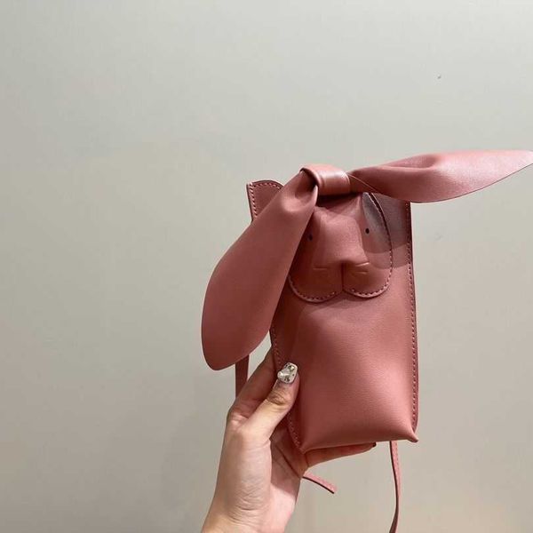 

new ear dropping rabbit mini cross body mobile phone bag tan songyun the same model with high beauty and young korean
