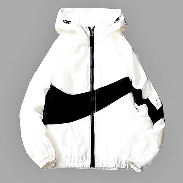 

men's jackets hooded windbreaker jackets men long sleeve black zipper spring autumn coat male pocket bomber jackets women 230721, Black;brown