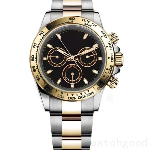 

chronograph vintage watches mens wristwatches 2813 movement waterproof reloj automatic designer watch all dials work dh04 c23, Slivery;brown