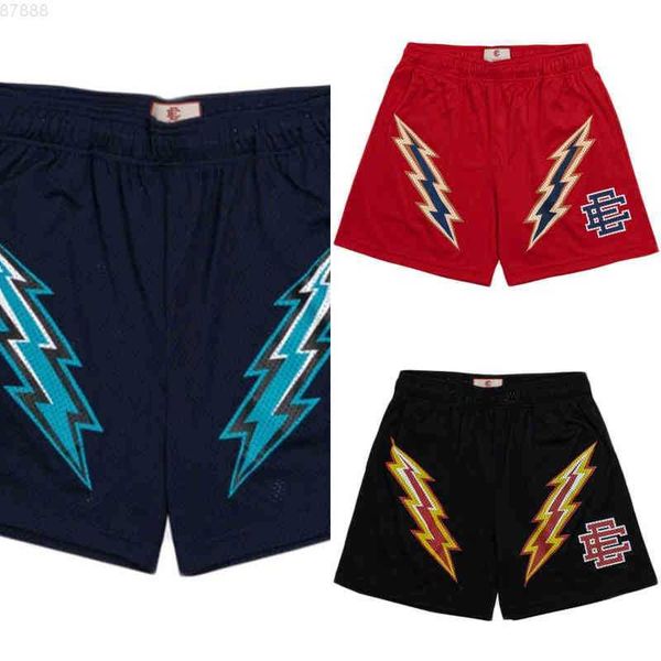 

57f1 g4r0 men summer shorts mesh gyms short pant print ee basic lightning beach workout m 3xl 10, White;black