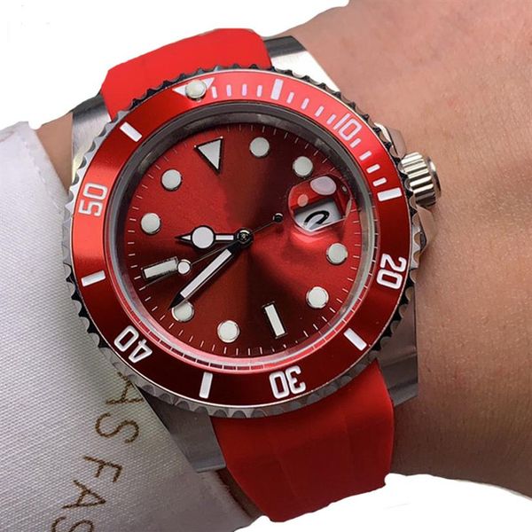 

mens automatic mechanical watch men watches 40mm stainless steel sapphire wristwatches luminous fashion casual wristwatch montre d263u, Slivery;brown