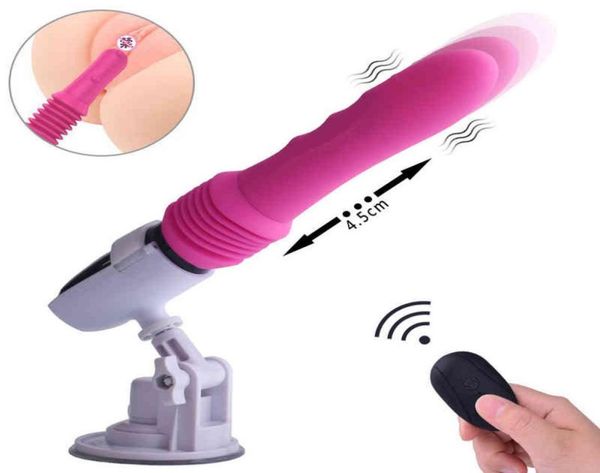 

full automatic telescopic gun machine 10 frequency vibration female gpoint pumping and inserting stimulation orgasm massage1077689