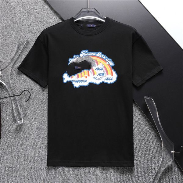 

men's loose t-shirt shirt summer fashion men's wardrobe h77, White;black