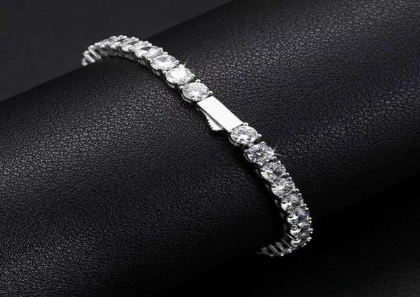 

new arrival women jewelry vvs moissanite diamond cluster tennis bracelet iced out lab grown diamond tennis bracelet5381695, Silver